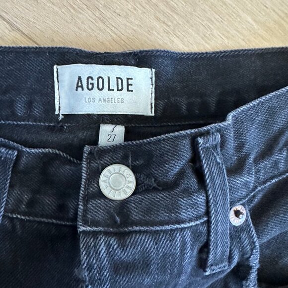 Agolde 90's Crop Jean in Bauhaus - Picture 3 of 6